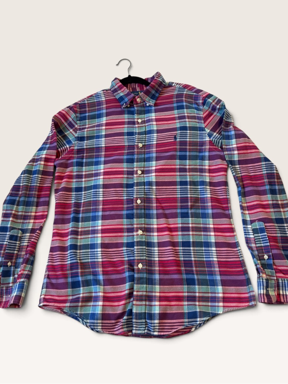 Polo Ralph Lauren Slim Fit Performance Flannel Plaid Shirt L